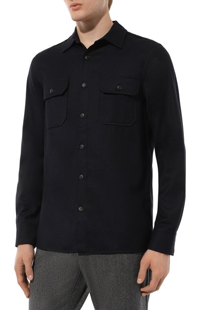 Шерстяная рубашка CAPOBIANCO, арт. 17M501.FL00., фото 3