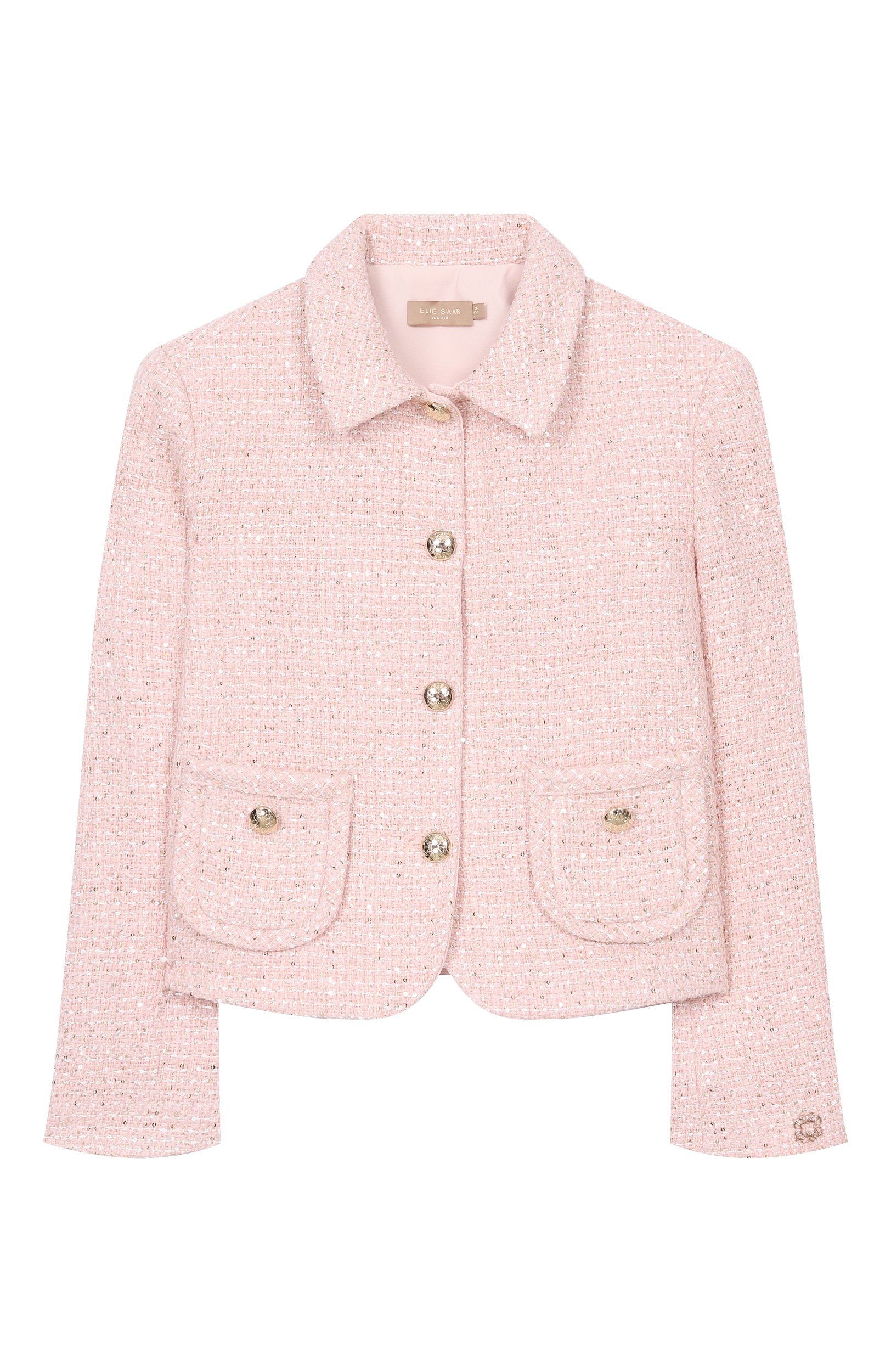 Твидовый жакет ELIE SAAB KIDS, арт. EFGC023/TS1129_001, фото 1