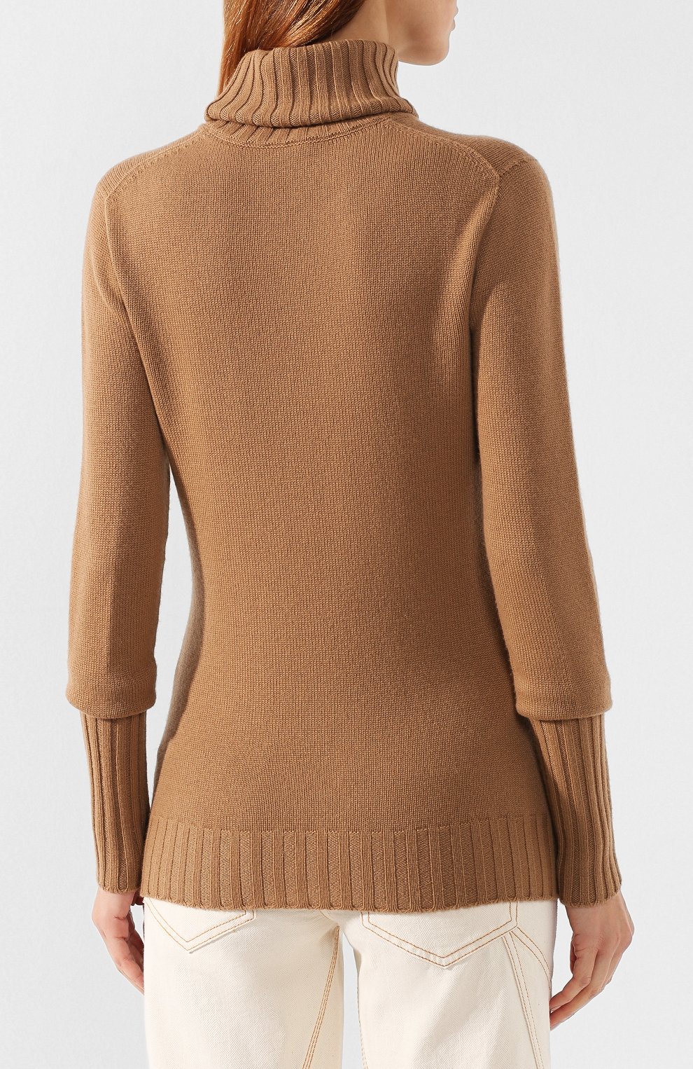 Кашемировая водолазка KITON бежевого цвета по цене 113500 руб., арт. D48725, фото 4 Кашемировая водолазка KITON, арт. D48725, фото 4