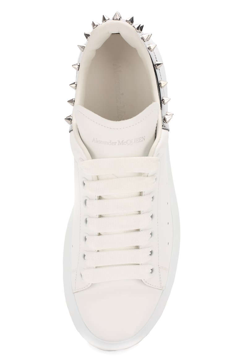 Кожаные кеды ALEXANDER MCQUEEN, арт. 586405/WHWKK, фото 1