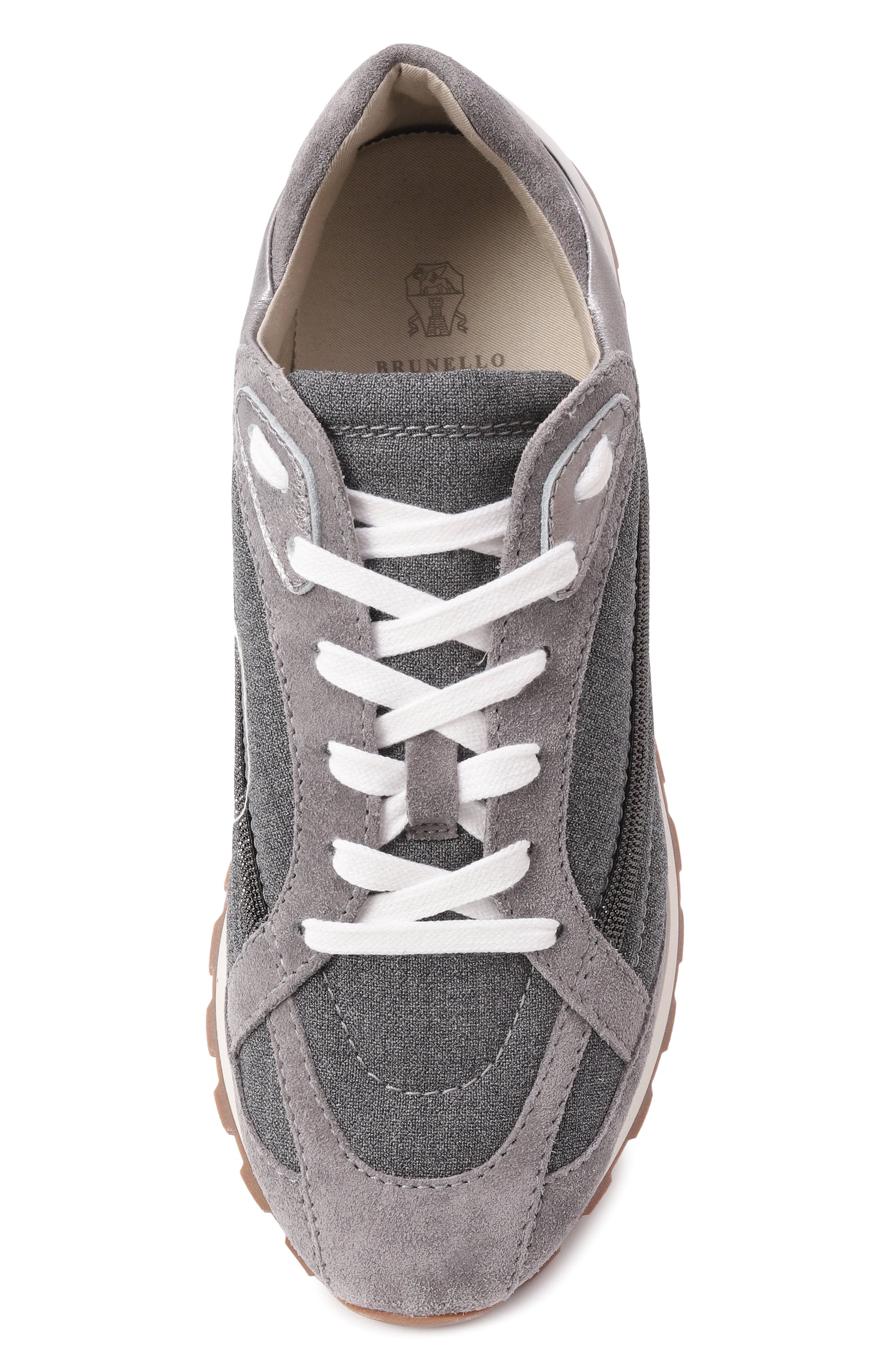 Комбинированные кроссовки BRUNELLO CUCINELLI, арт. MZ25G2777, фото 6