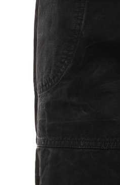 Мужские хлопковые брюки OFF-WHITE черного цвета, арт. 0MCE044F23FAB001 | Фото 5 (Длина (брюки, джинсы): Стандартные; Случай: Повседневный; Стили: Гранж; Материал сплава: Проставлено; Материал внешний: Хлопок; Драгоценные камни: Проставлено)