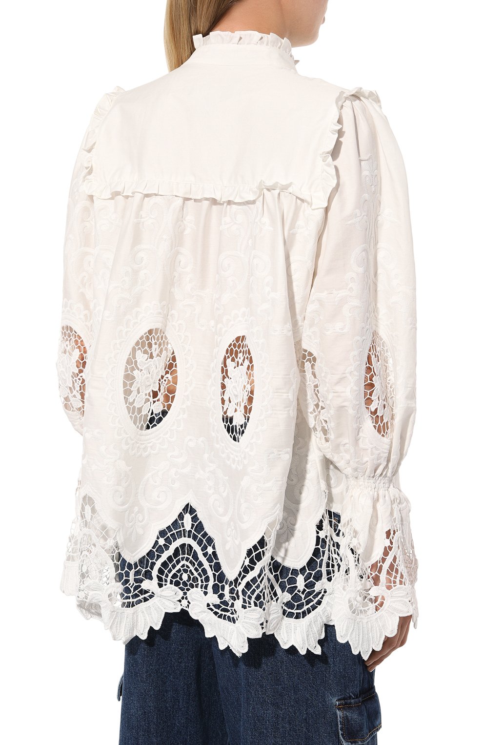 Хлопковая блузка LUG VON SIGA, арт. LVSPFHS2023211, фото 4