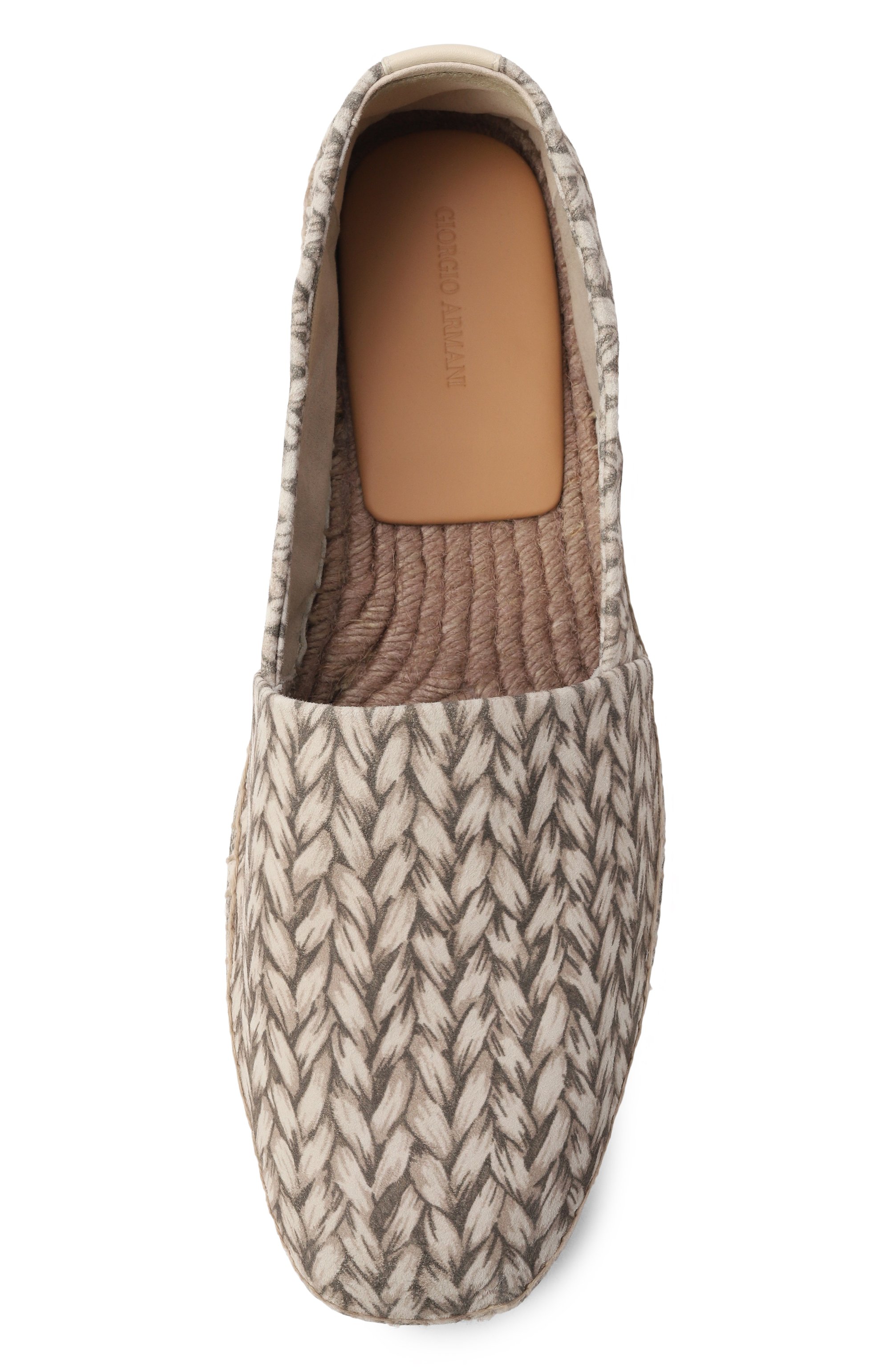 Замшевые эспадрильи GIORGIO ARMANI бежевого цвета по цене 76800 руб., арт. X2S030/XR124, фото 6 Замшевые эспадрильи GIORGIO ARMANI, арт. X2S030/XR124, фото 6