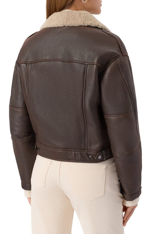 Дубленка Brunello Cucinelli MPMCI7931 Коричневый  MPMCI7931 Фото 4