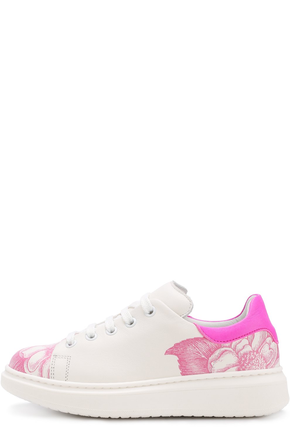 Кожаные кеды с принтом на толстой подошве RONDINELLA, арт. 11250-1/4689, фото 2