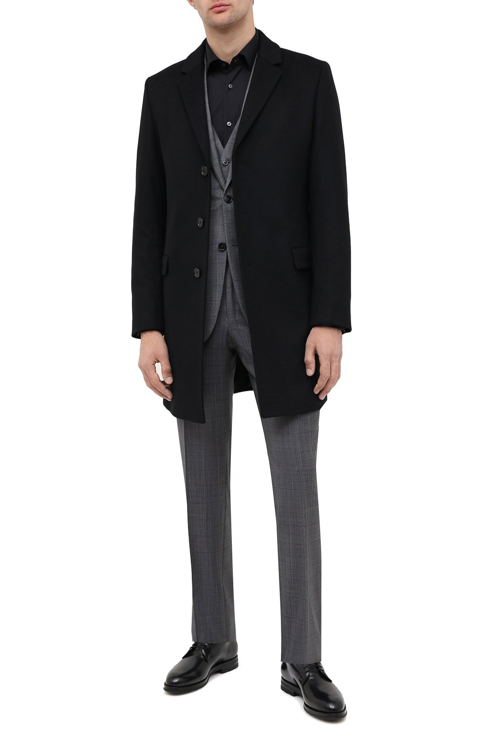 Пальто из шерсти и кашемира HUGO, арт. 50438437, фото 2