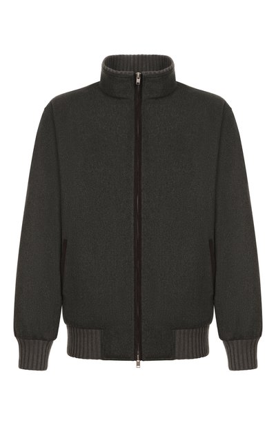 Мужской бомбер с подкладкой из соболя BLACK SABLE, арт. BS-MWB-EB