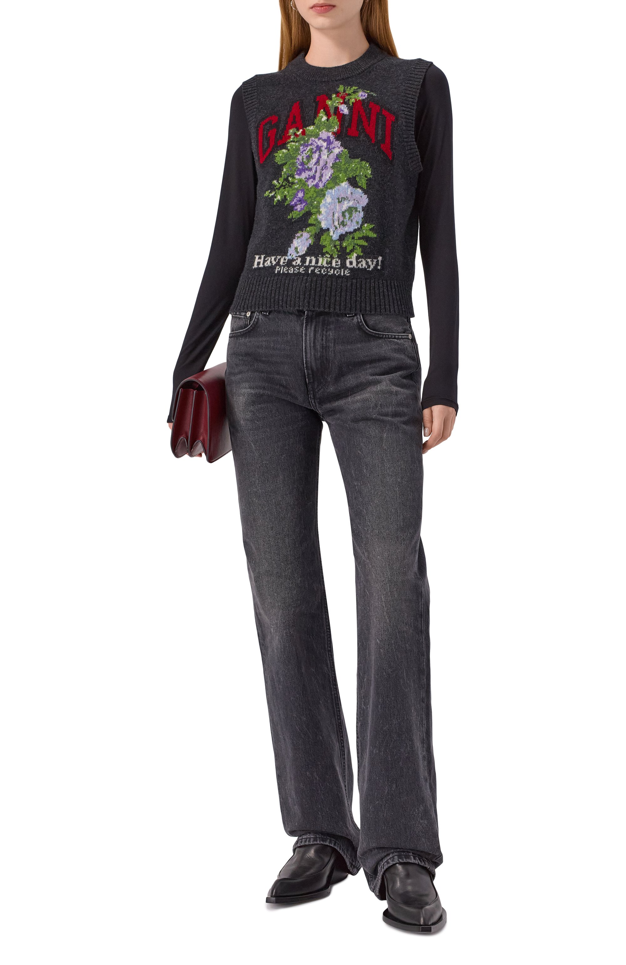 Шерстяной жилет GANNI, арт. K2596, фото 2