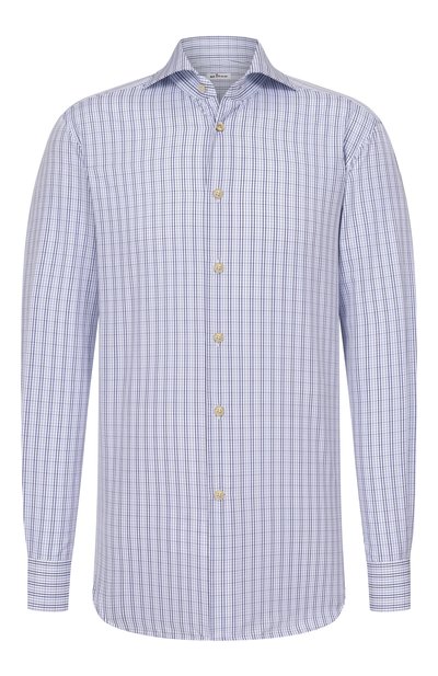 Мужская хлопковая рубашка KITON, арт. UCCH0948219