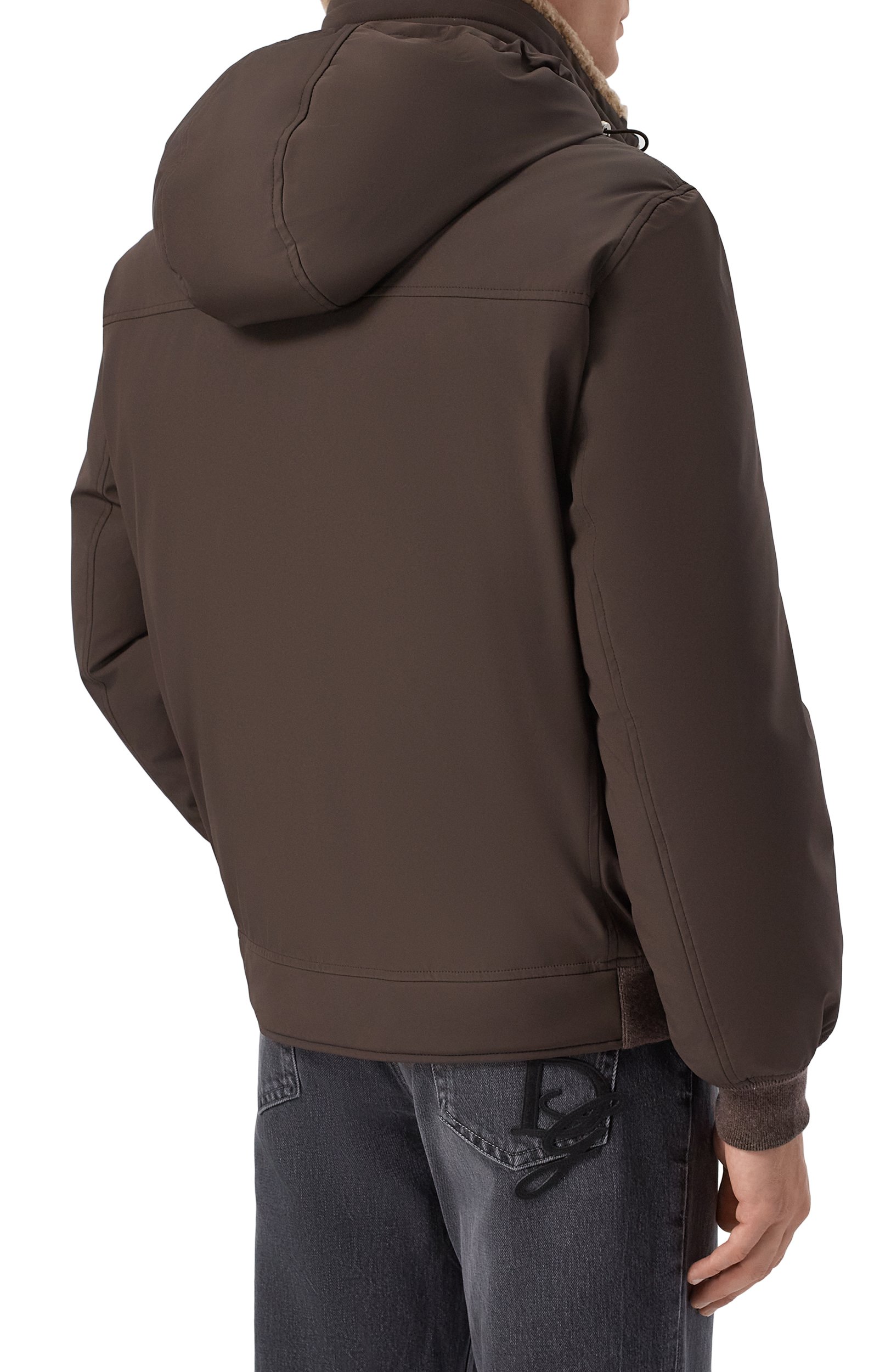 Куртка BRUNELLO CUCINELLI темно-коричневого цвета по цене 642500 руб., арт. MV4061606, фото 4 Куртка BRUNELLO CUCINELLI, арт. MV4061606, фото 4