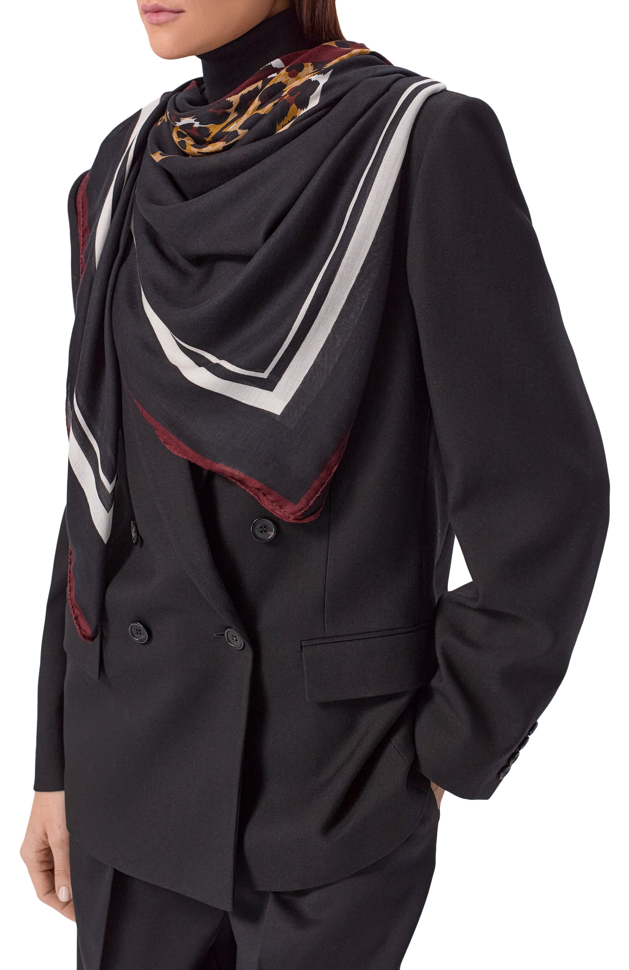 Шаль SAINT LAURENT, арт. 747158/3Y668, фото 2