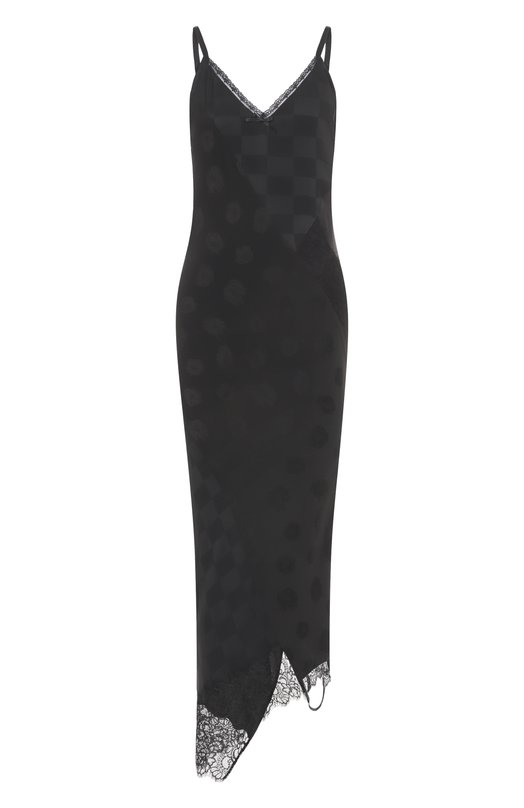 Платье из вискозы и шелка Moschino A0403/5535 Чёрный A0403/5535