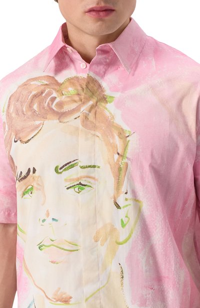 Хлопковая рубашка MSGM, арт. 3840ME15X/257054, фото 5