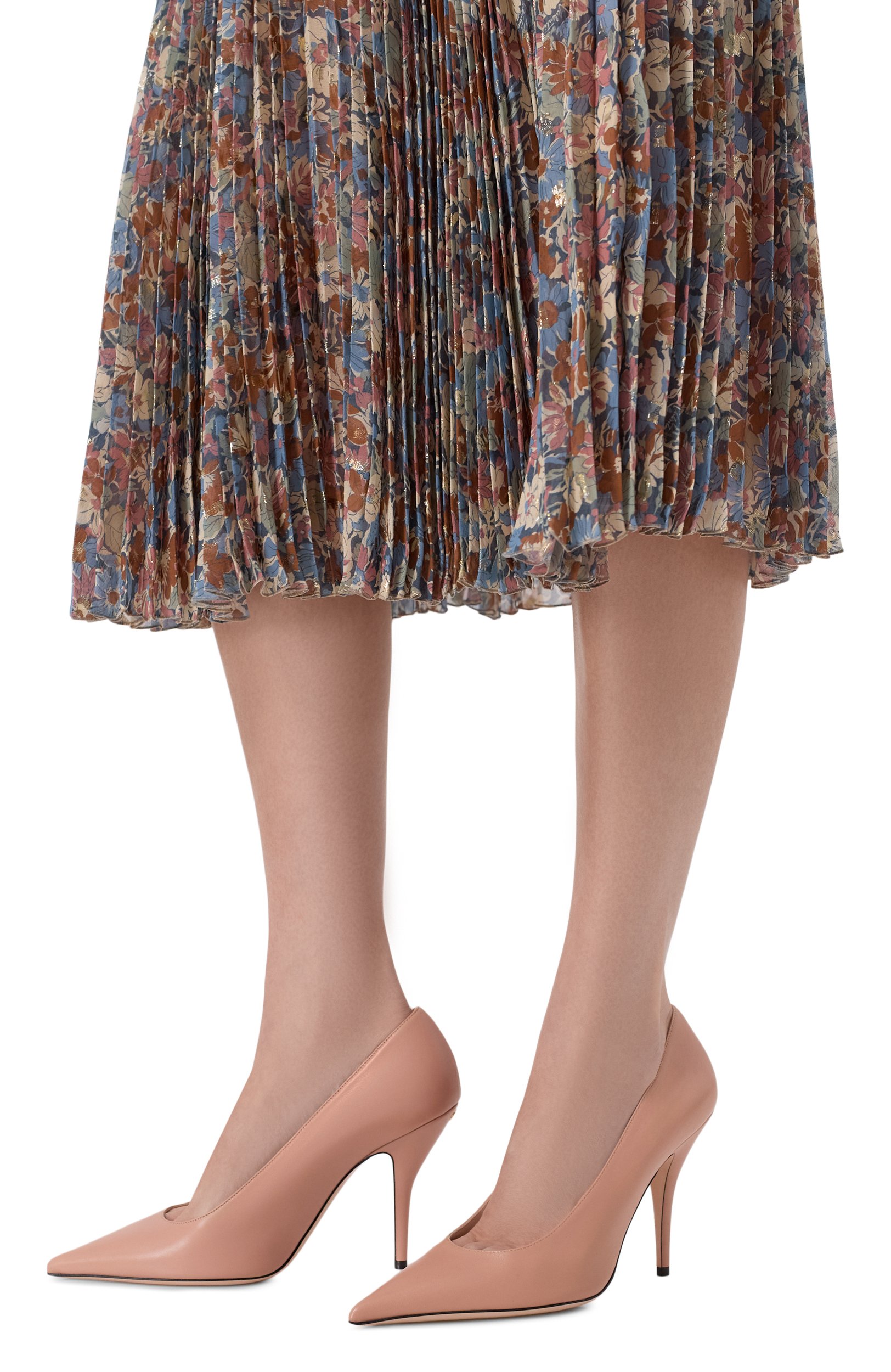 Кожаные туфли cuttie 100 VALENTINO бежевого цвета по цене 113000 руб., арт. 9W2S0PZ5/DDT, фото 2 Кожаные туфли cuttie 100 VALENTINO, арт. 9W2S0PZ5/DDT, фото 2