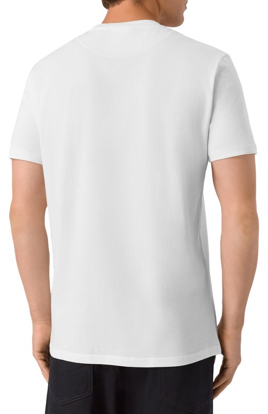 Хлопковая футболка Dirk Bikkembergs BMT1253 Белый  BMT1253 Фото 4