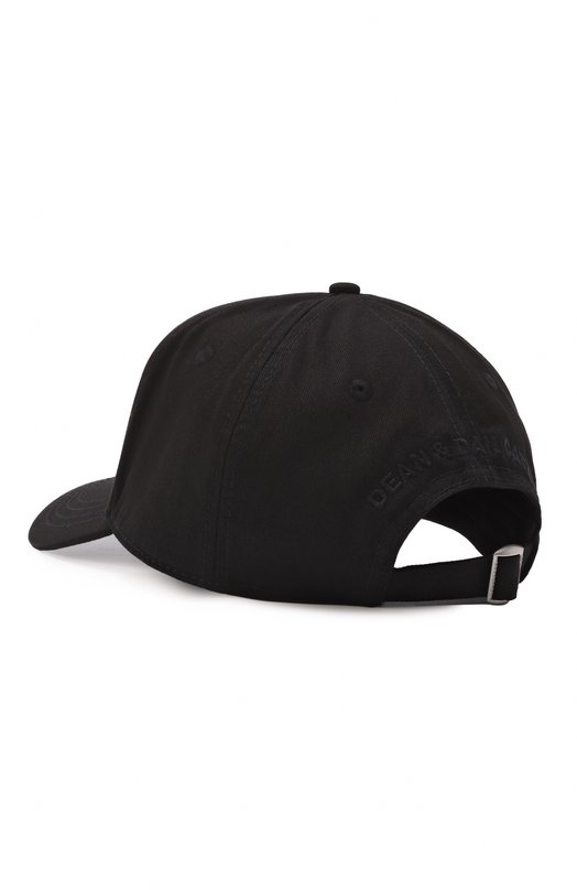 Хлопковая бейсболка Dsquared2 BCM0895/05C00001 Чёрный  BCM0895/05C00001 Фото 3