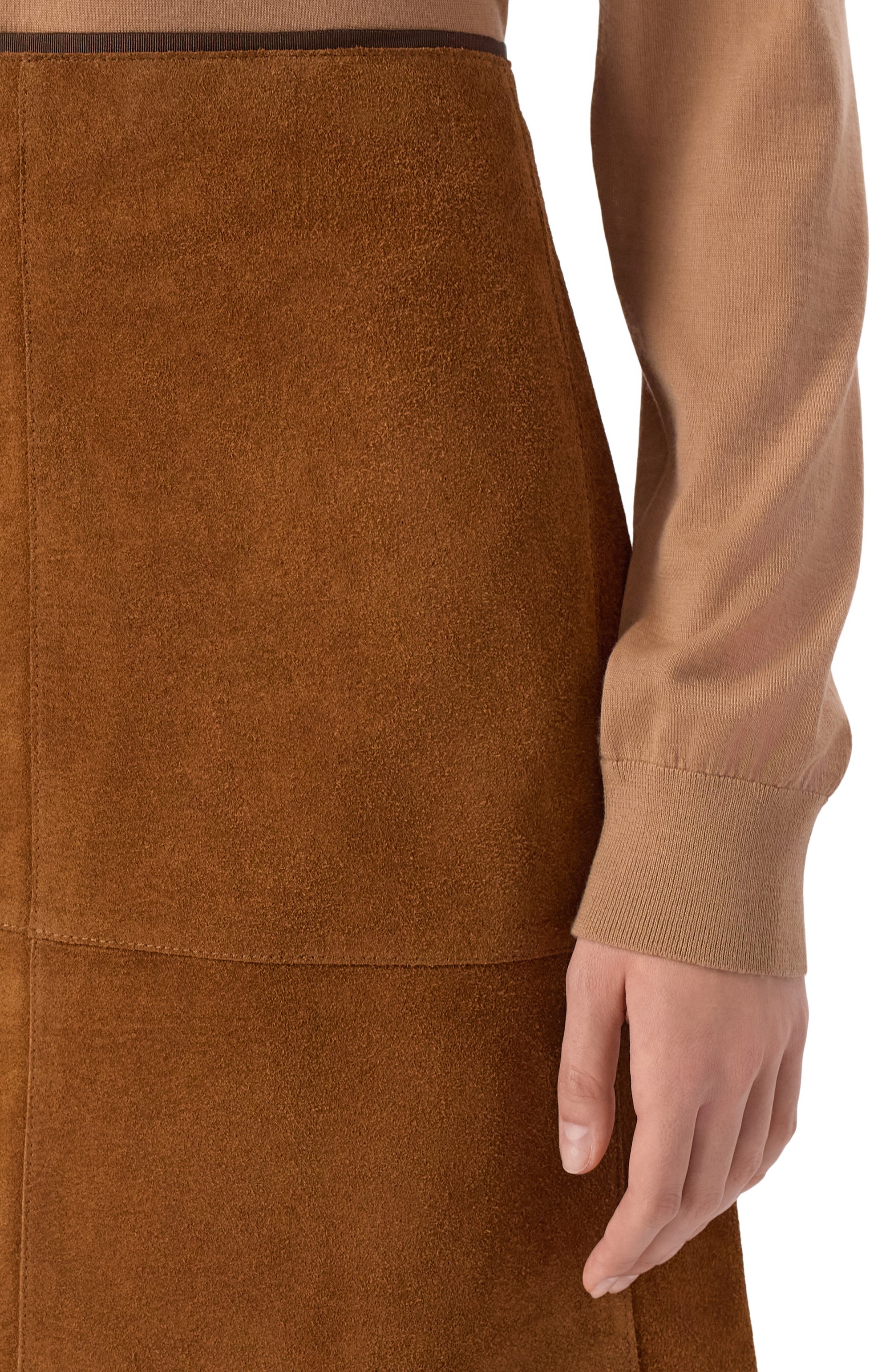 Замшевая юбка LE17SEPTEMBRE, арт. LS2579SK001EBR, фото 5