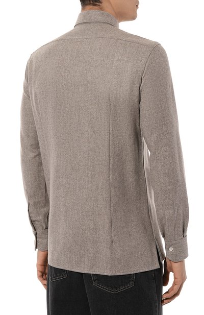 Шерстяная рубашка KITON, арт. UMCNERK0131C06, фото 4