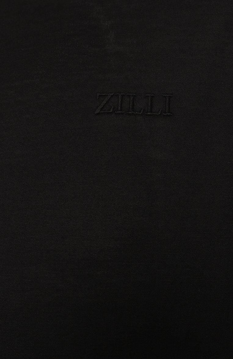 Мужская хлопковая футболка ZILLI черного цвета, арт. TSR02HM0110VZL000 | Фото 6 (Длина (для топов): Стандартные; Рукава: Короткие; Автоматизация ТО: Проставлено; Материал внешний: Хлопок; Автоматизация состава: Проставлено; Кросс-КТ: домашняя одежда)