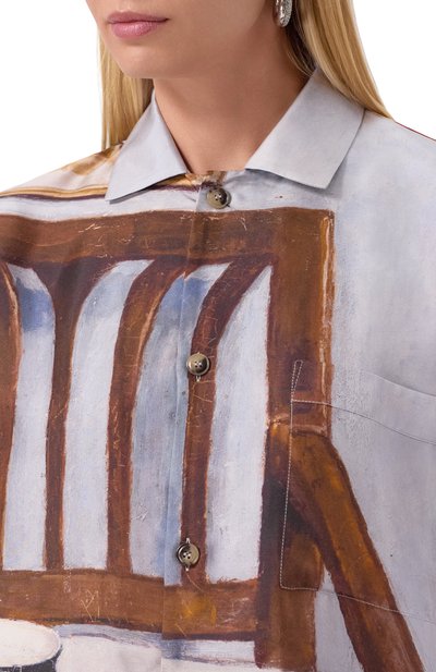 Шелковая рубашка NANUSHKA, арт. NU25SSTP37850, фото 5