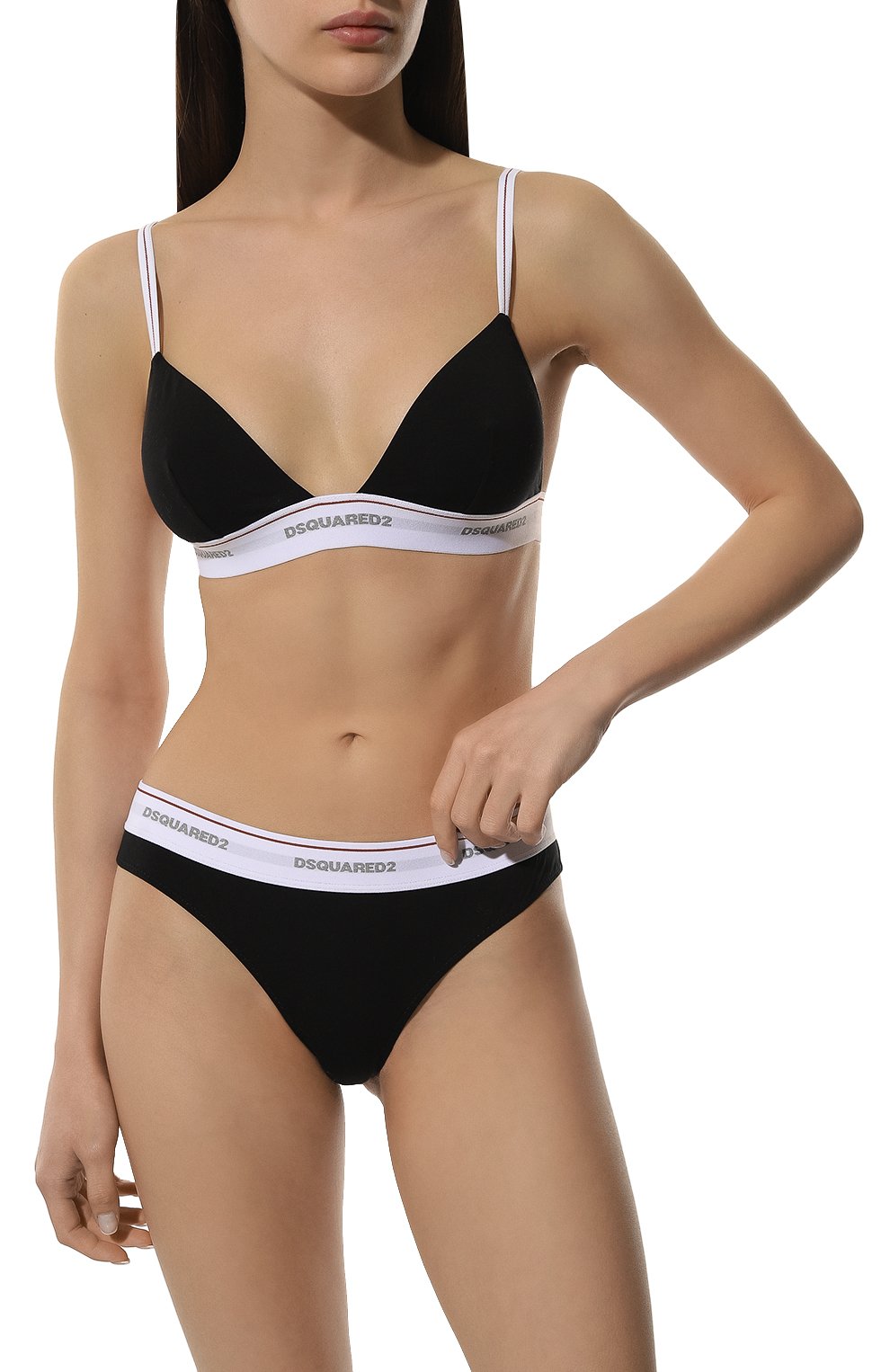 Трусы-слипы DSQUARED2 черного цвета по цене 7195 руб., арт. D8LL15550, фото 2 Трусы-слипы DSQUARED2, арт. D8LL15550, фото 2