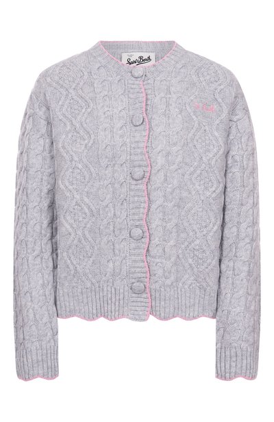 Женский кардиган из шерсти и вискозы MC2 SAINT BARTH, арт. MLE002-01226I/MALLERY