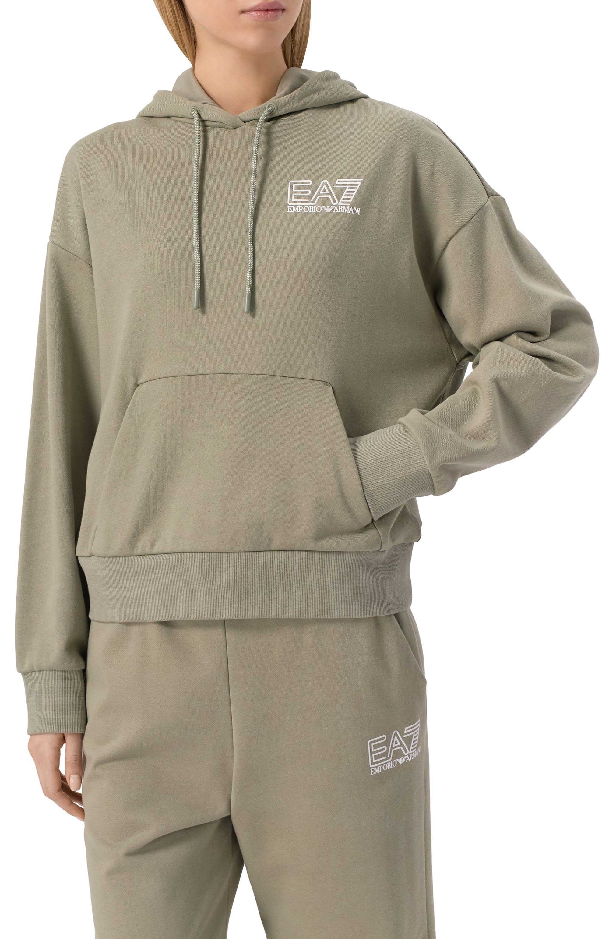 Хлопковое худи EA7, арт. 7W000101/AF12473, фото 3