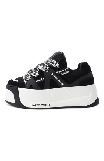 Комбинированные кеды slider NAKED WOLFE, арт. SLIDER/SUEDE, фото 4