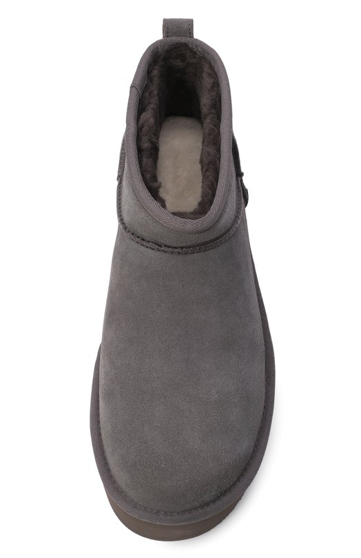 Замшевые угги Classic Ultra Mini Platform UGG 1135092 Серый  1135092 Фото 6