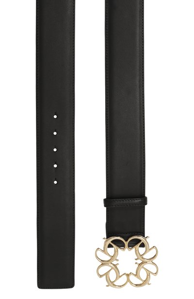 Кожаный ремень ELIE SAAB черного цвета по цене 45300 руб., арт. BE001N, фото 3 Кожаный ремень ELIE SAAB, арт. BE001N, фото 3