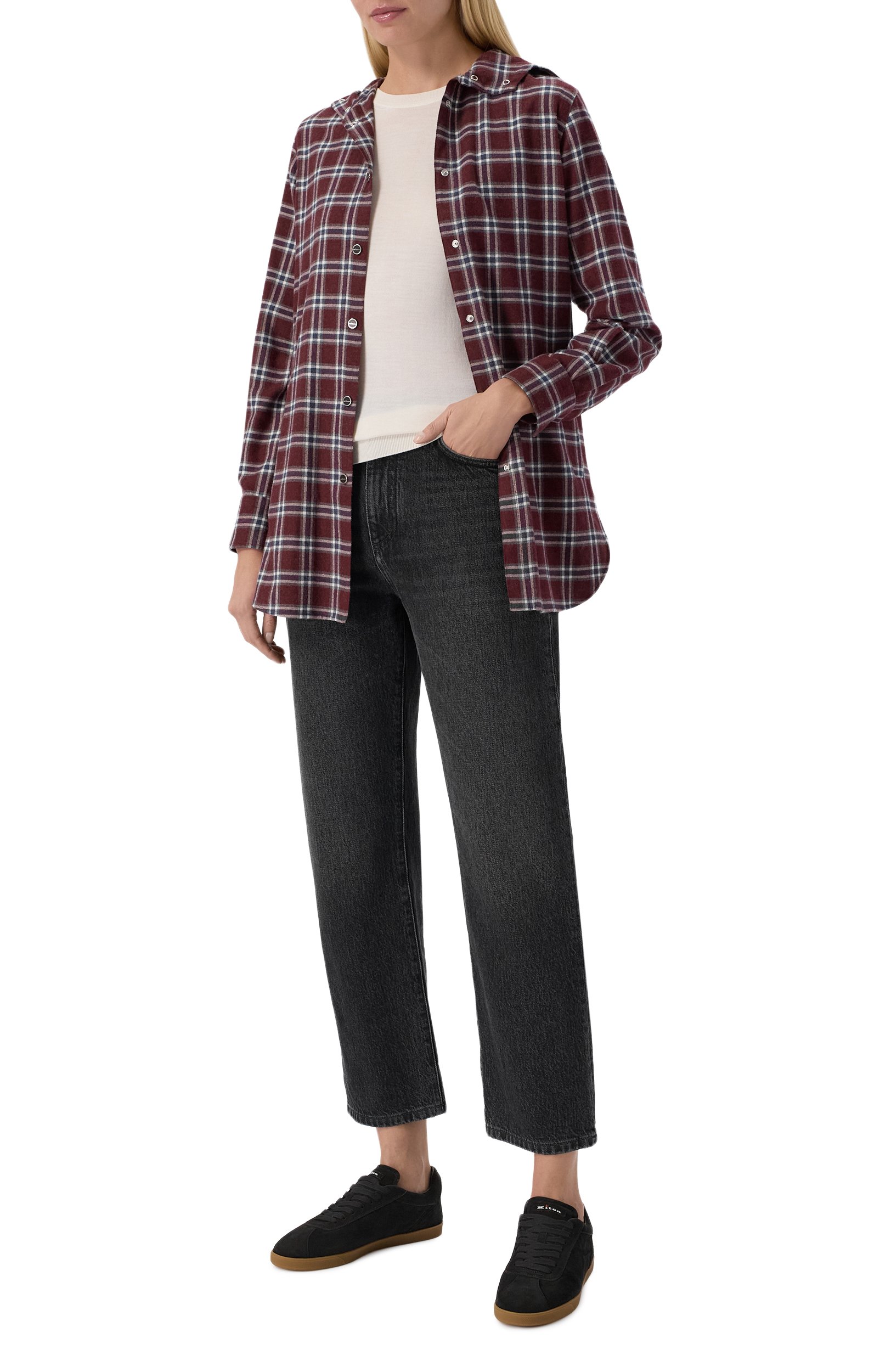 Замшевые кеды KITON черного цвета по цене 107000 руб., арт. DSSLIBEN01465, фото 3 Замшевые кеды KITON, арт. DSSLIBEN01465, фото 3