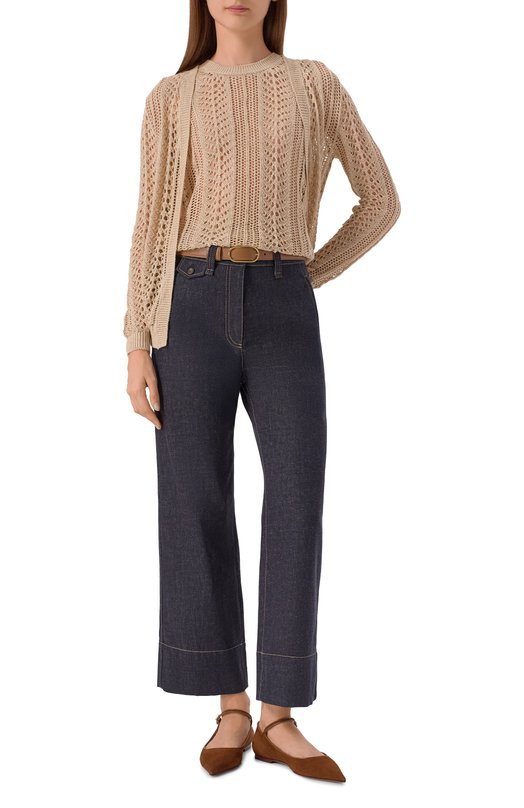 Топ изо льна и хлопка MVST WS59-1531MU Бежевый  WS59-1531MU Фото 2