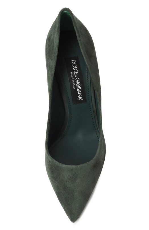 Замшевые туфли Cardinale 90 Dolce & Gabbana CD1840/B7260 Зелёный  CD1840/B7260 Фото 6