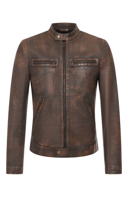 Мужская кожаная куртка DOLCE & GABBANA, арт. G9AZZL/HULXP