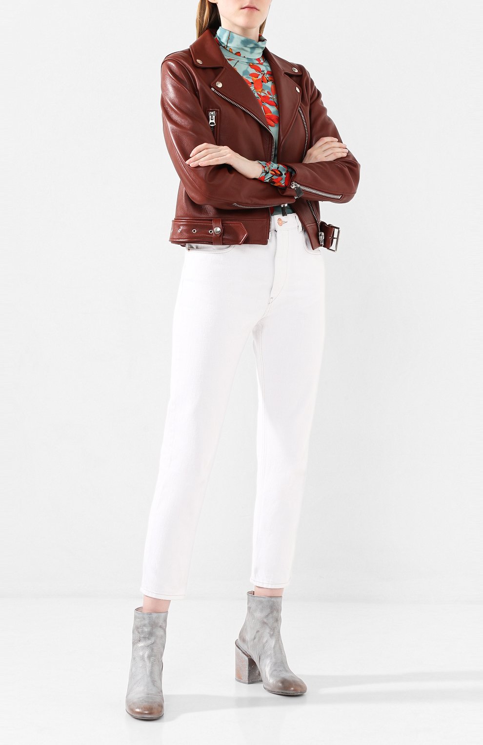 Кожаные ботильоны MARSELL серебряного цвета по цене 88350 руб., арт. MW5570/CAV.LAM.ASP., фото 2 Кожаные ботильоны MARSELL, арт. MW5570/CAV.LAM.ASP., фото 2