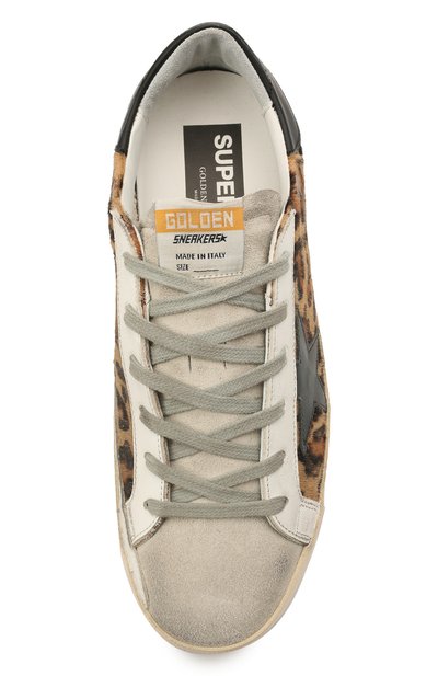 Комбинированные кеды superstar GOLDEN GOOSE DELUXE BRAND, арт. GWF00101.F000565, фото 5