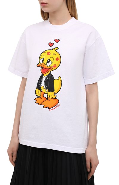 Хлопковая футболка DOMREBEL, арт. KISSES/B0X T-SHIRT/W, фото 3