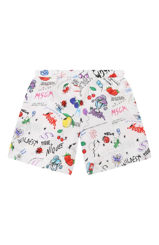 

Хлопковые шорты MSGM kids, Белый