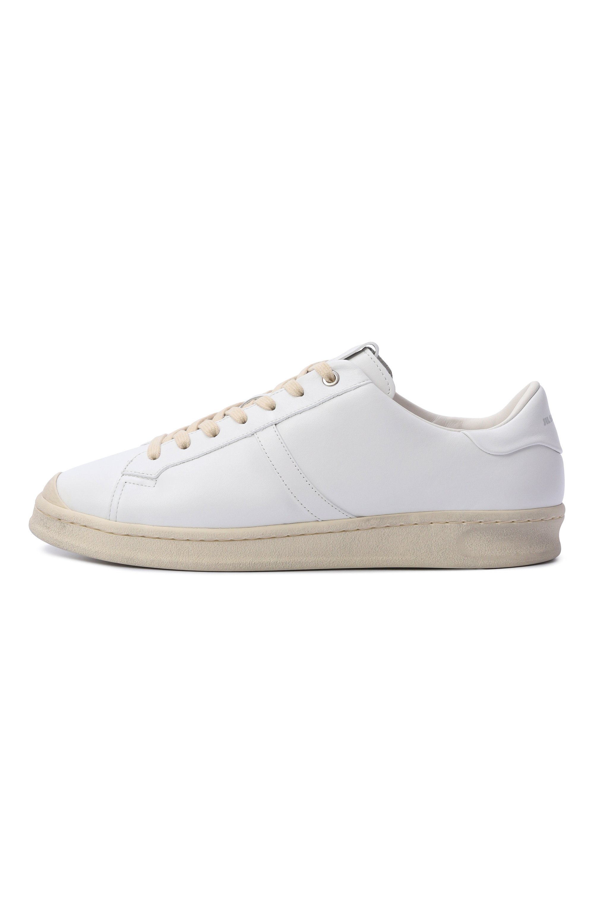 Кожаные кеды JIL SANDER белого цвета по цене 95700 руб., арт. J33WS0055/P7823, фото 3 Кожаные кеды JIL SANDER, арт. J33WS0055/P7823, фото 3