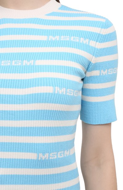 Хлопковый пуловер MSGM, арт. 3041MDM122 217289, фото 5