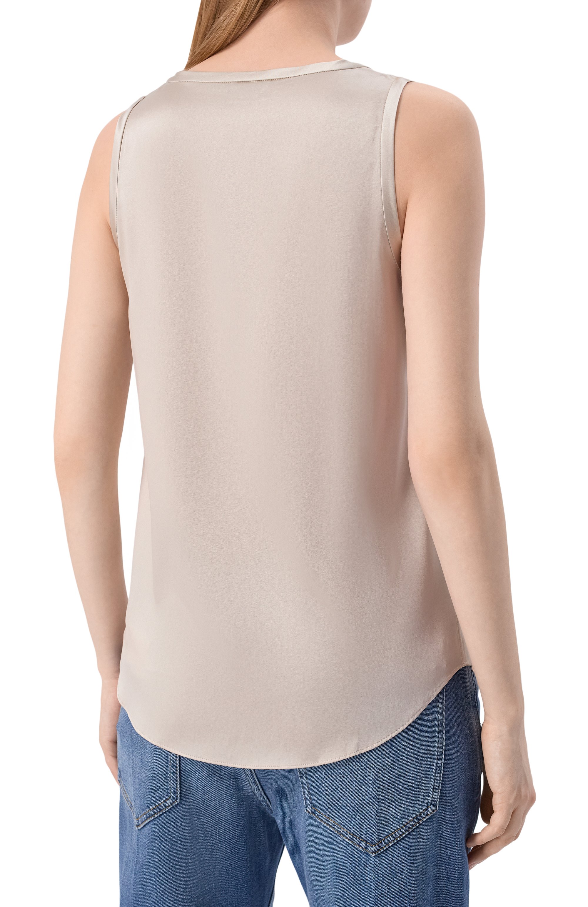 Атласный топ BRUNELLO CUCINELLI, арт. M0C59E0600, фото 4