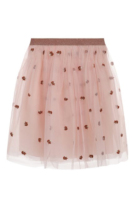 Детская юбка LANVIN розового цвета, арт. N13001 | Фото 2 (Случай: Повседневный, Вечерний; Нос: Не проставлено; Материал сплава: Проставлено; Ростовка одежда: 10 - 11 лет | 140 - 146см, 12 лет | 152 см, 4 года | 104 см, 5 лет | 110 см, 6 лет | 116 см, 8 лет | 128 см)