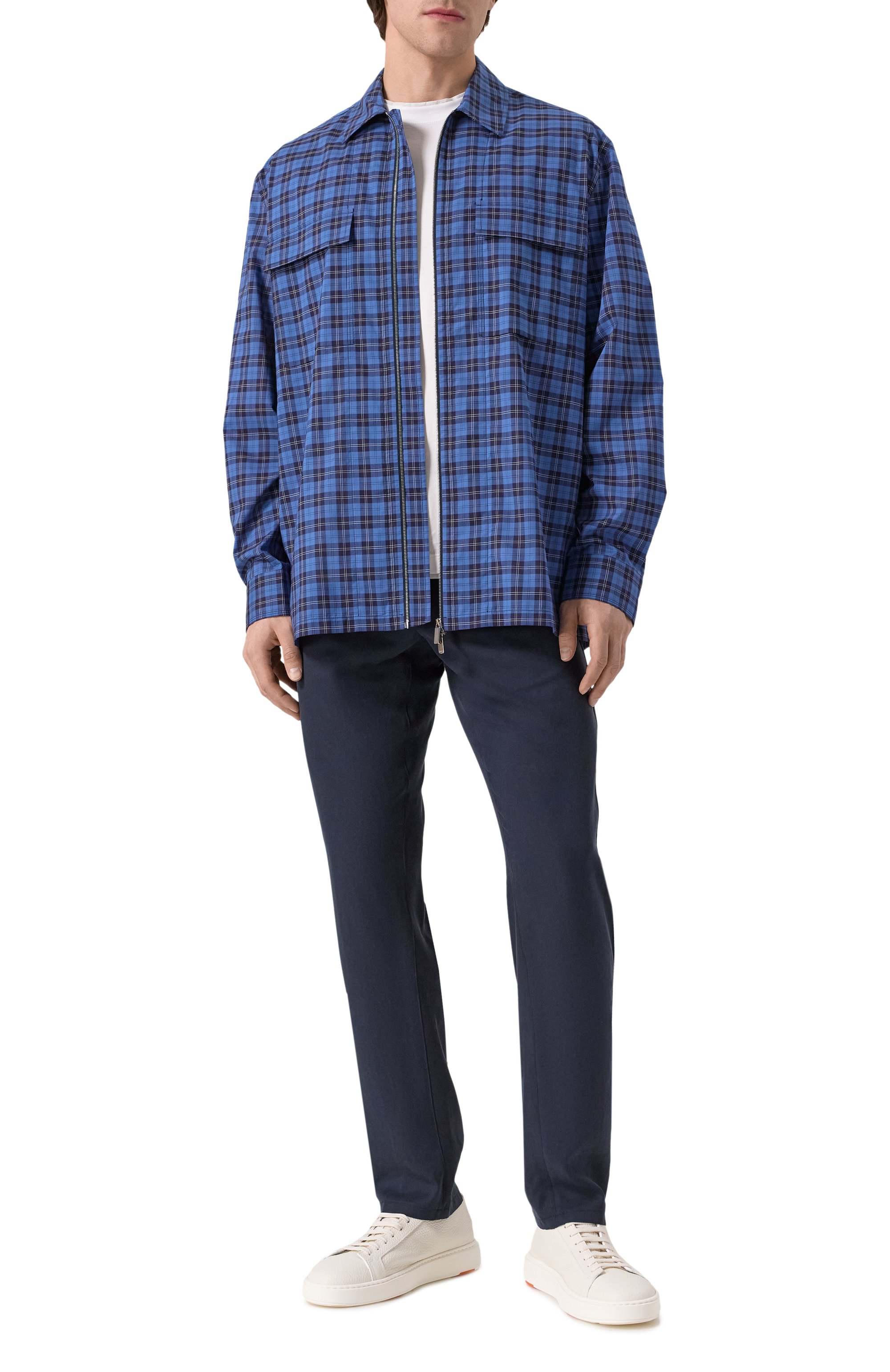 Хлопковая рубашка ZILLI, арт. SP0X01M010012133Q, фото 2