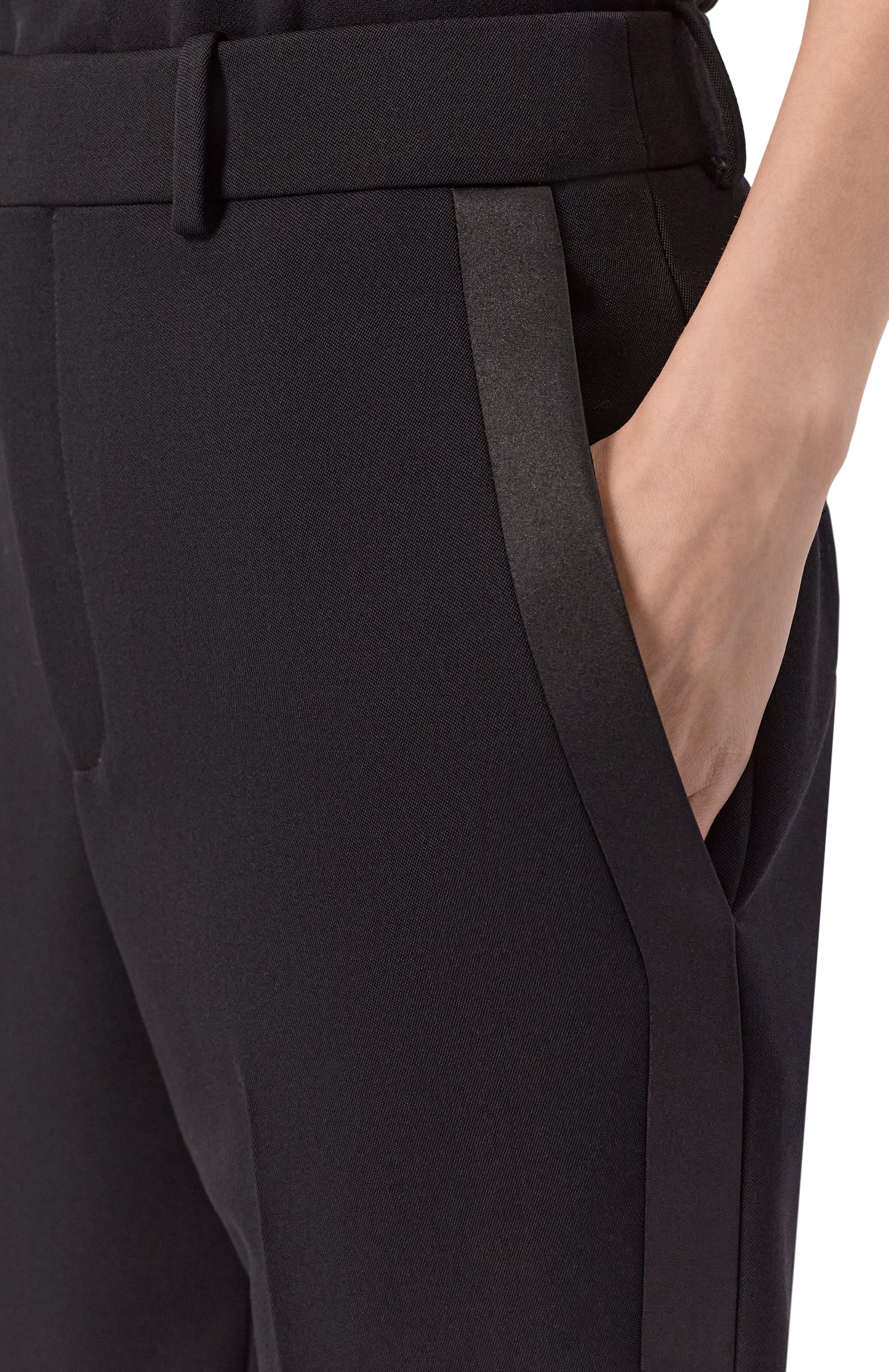 Шерстяные брюки SAINT LAURENT, арт. 850590/Y7E63, фото 5