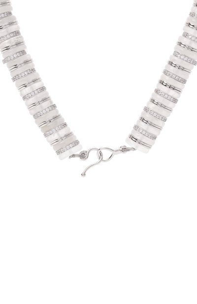 Колье EDDIE BORGO светло-серого цвета по цене 99500 руб., арт. NK9210P, фото 4 Колье EDDIE BORGO, арт. NK9210P, фото 4
