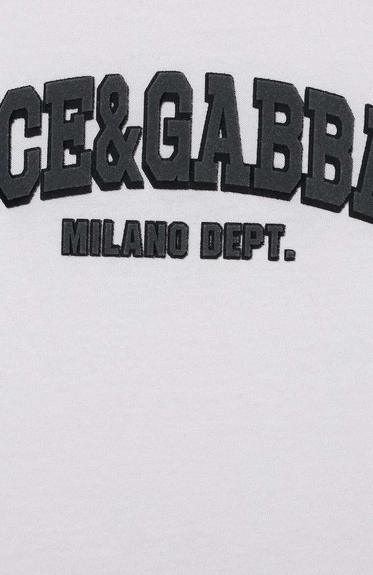 Хлопковая футболка DOLCE & GABBANA, арт. L4JTEY/G7M1E/8-12+, фото 3