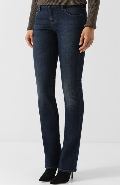 Джинсы прямого кроя с потертостями ROBERTO CAVALLI, арт. HQJ218/DS002, фото 3