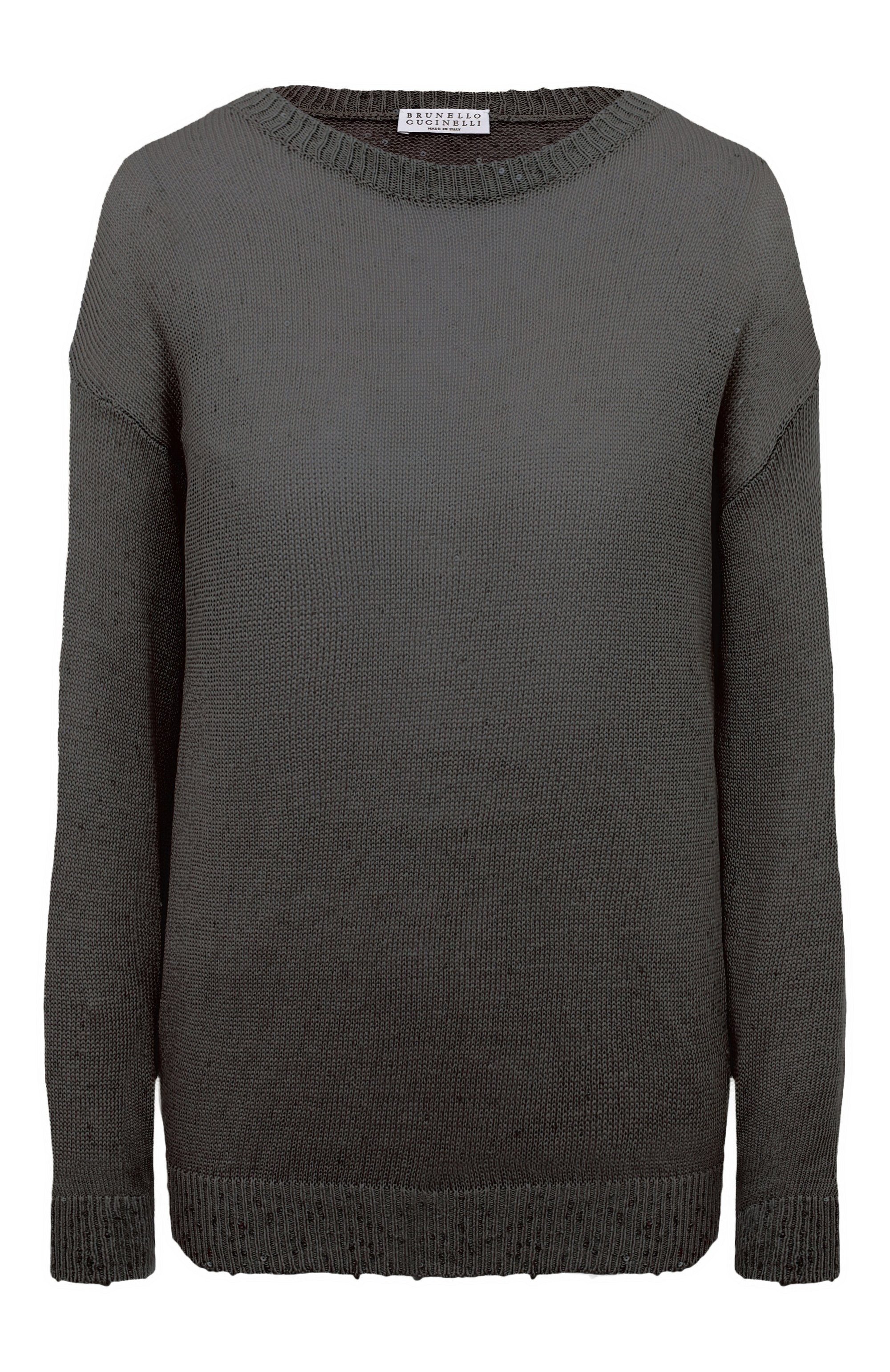 Пуловер изо льна и шелка BRUNELLO CUCINELLI, арт. M1000B1032, фото 1