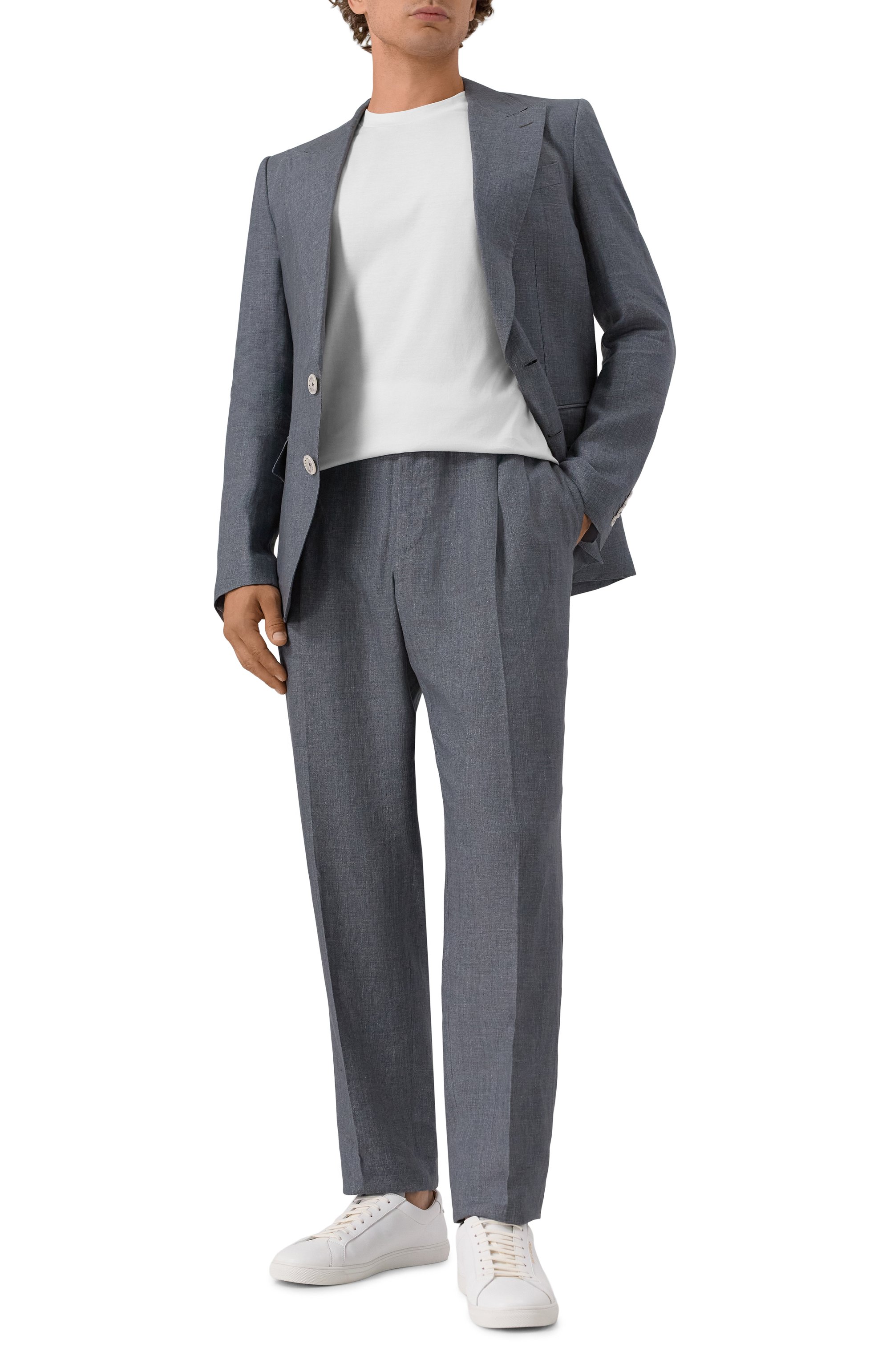 Льняные брюки DOLCE & GABBANA, арт. GP12QZ/FU4MF, фото 2